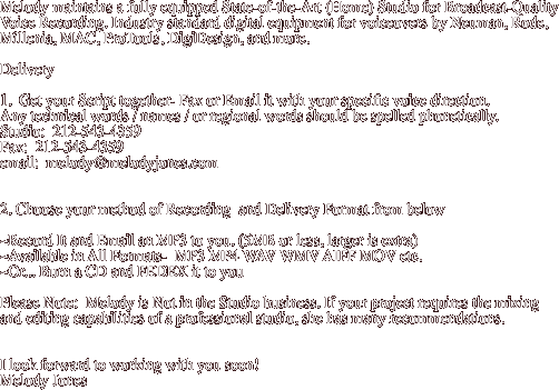 Melody Jones Studio Page
